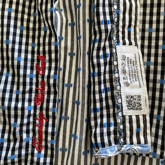Robert Graham Long Sleeve Classic Fit Men's Button Down Shirt Size L - Picture 5 of 7